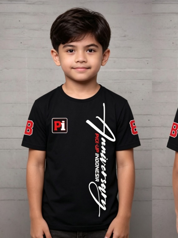Kaos Anniversary Pi Anak2 Hitam
